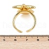 Ocean Theme Brass Cuff Rings RJEW-C135-01G-12-5