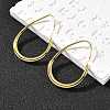 Teardrop Brass Dangle Earrings EJEW-R018-01G-1