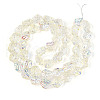 Transparency Electroplate Glass Beads Strands GLAA-T023-41A-08-2