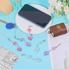 9Pcs 3 Colors Acrylic Mobile Straps HJEW-GO00075-5