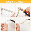 BENECREAT DIY Real 18K Gold Plated Chain Bracelet Necklace Making Kits DIY-BC0005-18-4