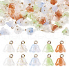  80Pcs 5 Colors Handmade Lampwork Charms FIND-TA0002-77-9