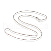 Anti-Tarnish Rhodium Plated 925 Sterling Silver Chain Necklaces STER-L059-12B-2