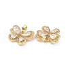 Brass Micro Pave Cubic Zirconia Pendants KK-E068-VC403-3