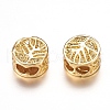 Brass Beads ZIRC-F067-09G-RS-2