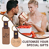   16Pcs 4 Styles Wooden Pendant Keychain KEYC-PH0002-06-6