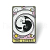 The Lovers Tarot Card with Cat Enamel Pins JEWB-G027-01D-1