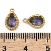 Ion Plating(IP) 304 Stainless Steel Micro Pave Cubic Zirconia Charms STAS-K256-20G-02-3