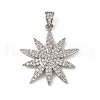 Brass Micro Pave Cubic Zirconia Pendants KK-M322-47A-P-1