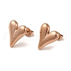 PVD Vacuum Plating 304 Stainless Steel Stud Earring EJEW-C099-04RG-2