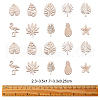 100Pcs Unfinished Wood Piece Decorations WOOD-CJ0001-58-2