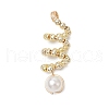 2Pcs 2 Colors ABS Plastic Imitation Pearl Pendants PALLOY-JF03631-3