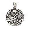 316 Surgical Stainless Steel Pendants STAS-Z073-73AS-09-1
