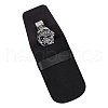 Portable PU Leather & Felt Single Watch Pouch Storage Bags ABAG-WH0248-501A-1