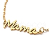 Mother's Day 304 Stainless Steel Ma Ma Link Chains Bracelets BJEW-Q335-01A-G-2