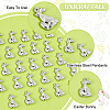 Unicraftale 50Pcs Easter 304 Stainless Steel Pendants STAS-UN0052-05-5