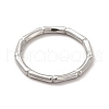 Non-Tarnish 304 Stainless Steel Bamboo Finger Ring for Men Women RJEW-A013-01P-1