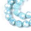 Electroplate Glass Beads Strands EGLA-T021-8mm-15-10-3