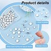   80Pcs 4 Styles Rack Plating Brass Spacer Beads KK-PH0006-86-4