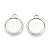 Tibetan Style Alloy Pendants Cabochon Settings PALLOY-N178-12AS-D-1