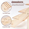DIY 4 Tier Pine Wooden Display Risers ODIS-WH0025-109-5