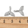 Brass Micro Pave Cubic Zirconia Pendants KK-H460-40P-3