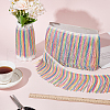 Polyester Fringe Lace Ribbon OCOR-WH0078-269C-4