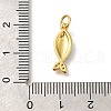 Brass Cubic Zirconia Pendants KK-M295-14G-02-3