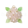 Glass Pendants PALLOY-MZ00711-01-1
