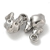 Anti-Tarnish 304 Stainless Steel Pendants STAS-Q334-50P-2