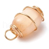 Dyed Natural Selenite Pendants PALLOY-JF02965-5