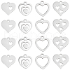 DICOSMETIC 40Pcs 4 Style 304 Stainless Steel Charms STAS-DC0006-80-1