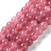 Dyed Natural Malaysia Jade Beads Strands G-G021-02A-09-2