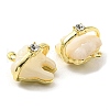 Rack Plating Alloy Resin Pendants PALLOY-K010-32G-01-3