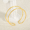 304 Stainless Steel Double Layer Cuff Bangles for Women KC9358-2-3