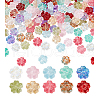   200Pcs 10 Colors Spray Painted Transparent Glass Beads GLAA-PH0003-41-7