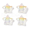Plating Acrylic Beads OACR-S145-13-2