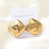 304 Stainless Steel Stud Earrings for Women EJEW-K306-01G-2