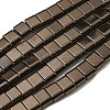Electroplated Non-magnetic Synthetic Hematite Beads Strands G-C106-B02-09B-1