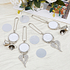 SUPERFINDINGS 4 Sets 2 Styles DIY Pendant Decotation Making Kits DIY-FH0007-41-4