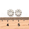 Brass Micro Pave Clear Cubic Zirconia Beads KK-K300-02B-P-2
