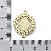 Hamsa Hand Connector Charms KK-V010-02G-03-3