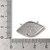 Horse Eye Rack Plating Brass Micro Pave Cubic Zirconia Charms KK-G504-05P-3
