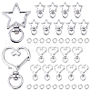 SUNNYCLUE 20Sets 2 Styles Alloy Swivel Clasps FIND-SC0011-12-1