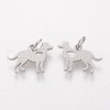 Non-Tarnish 304 Stainless Steel Puppy Pendants STAS-Q201-T464S-2