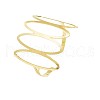 Hollow Oval Alloy Cuff Bangles & Rings Sets FS-WG357B1-01-5