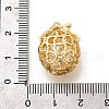 Brass with Cubic Zirconia Pendants KK-E792-08G-3