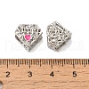 Mother's Day Rack Plating Alloy Enamel European Beads PALLOY-S189-52P-2
