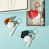 SOFPLATE 6Pcs 6 Colors PU Leather Keychain KEYC-SP0001-03-6