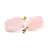 Natural Rose Quartz Pendants G-A203-02E-2